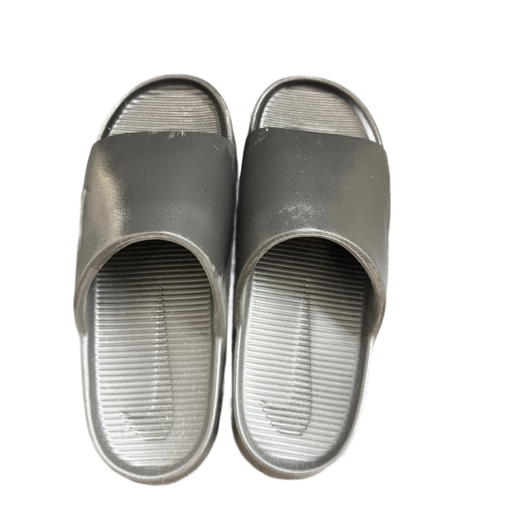 Nike Gray Slide Sandals